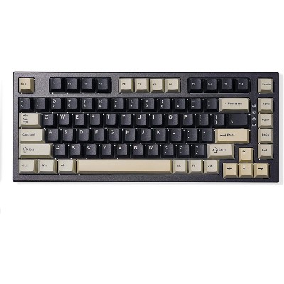 YUNZII YZ75 75% Hot Swappable Wireless Gaming Mechanical Keyboard, RGB Backlights, Dye Sub PBT Keycaps(Gateron G Pro Brown, Black)