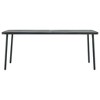 vidaXL Patio Dining Set Table and Chair Patio Furniture Set Steel Dark Gray - 4 of 4