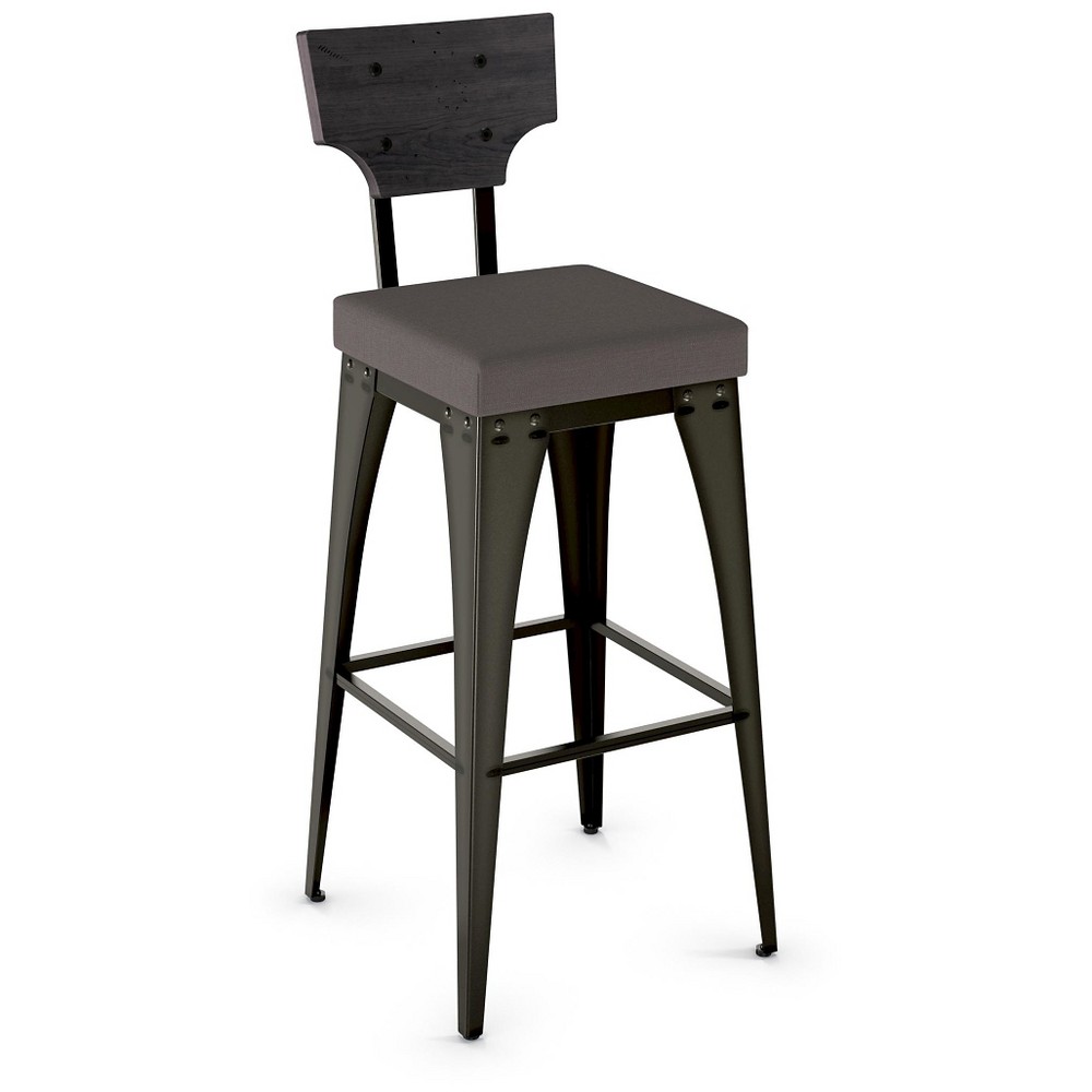 Rally 31 Barstool - Gray - Amisco, Dark Gray