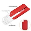 Unique Bargains Aluminium Lightweight Identifier Card Travel Luggage Tags 4 Pcs - 3 of 3
