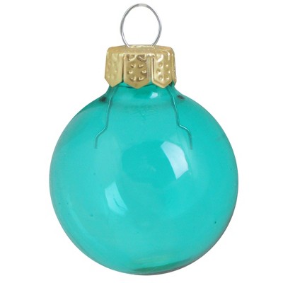 Northlight Shiny Glass Christmas Ball Ornaments - 2.75" (70mm) - Blue