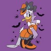 Girls Mickey & Friends Halloween Daisy Elegant Dress Bats and Spiders T Shirt - 2 of 4