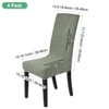 Unique Bargains Waterproof Jacquard Elastic Band Durable Dining Chair Slipcovers - 3 of 4