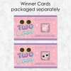 Big Dot of Happiness Two Cool - Girl - Pastel 2nd Birthday Party Game Scratch Off Cards - 22 Count - 3 of 4