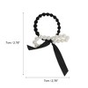 Unique Bargains Elegant Bow Pearl Scrunchies Hair Elastic Band 1 Pc - 4 of 4