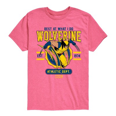 Boys' - Marvel - Wolverine Collegiate Scratch Short Sleeve Graphic T-Shirt