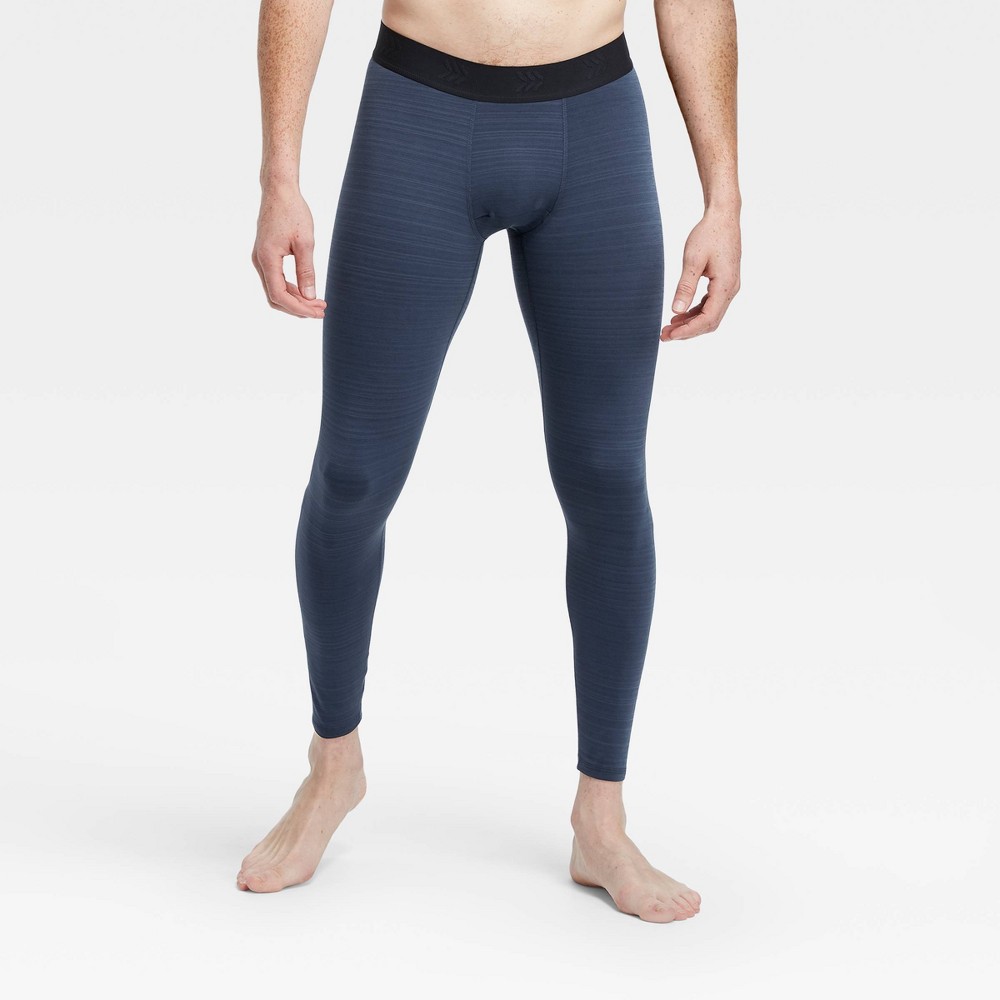 Men's Striped Coldweather Tights - All in Motion Navy Stripe S, Blue Stripe was $24.0 now $12.0 (50.0% off)