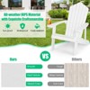 Infans Adirondack Chair HIPS Adirondack Chair w/Cup Holder & Cushion White - 4 of 4