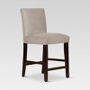 Skyline Furniture 25" Velvet Parsons Counter Height Barstool Wood - 2 of 4