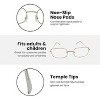 4E's Novelty Old Person Costume Glasses for Kids Adults Gold Rectangular Fake Eyeglasses Old Lady Glasses for 100th Day of School Costume Dress Up - 3 of 4
