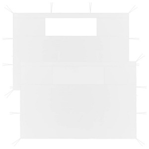 VidaXL Gazebo Sidewalls with Windows 2 pcs White - 1 of 4