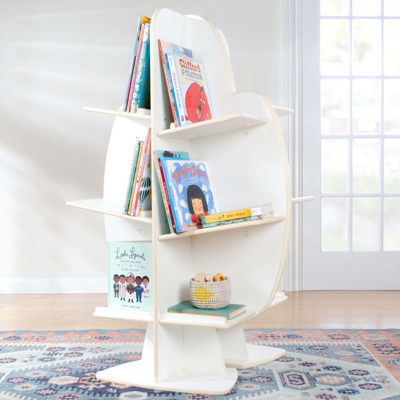 Guidecraft EdQ Reading Tree: Children's Wooden Tree-Shaped Bookshelf for Kids' Bedroom, Classroom or Playroom Free Standing Book Rack, 5 of 8