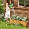 Tangkula Patio Wooden Raised Garden Bed Rectangular Garden Planter w/ Drainage System - 2 of 4