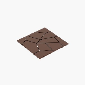 Dolonm Stone Style 12" Interlocking Deck Tiles, 44-Pack DIY Patio Floor Tiles for Poolside, Porch, Backyard - 1 of 4