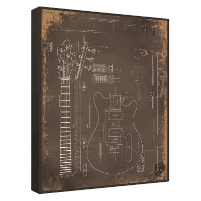 Electric Guitar Wall Art, framed wall poster prints