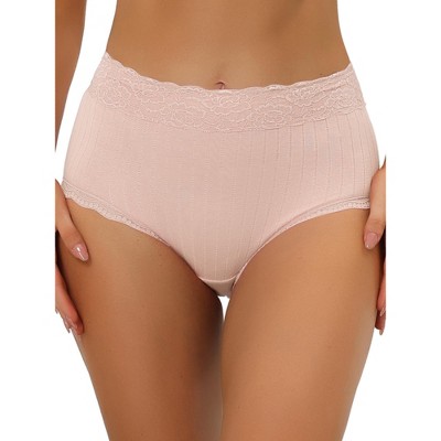 Allegra K Women's High Waist Tummy Control Comfortable Lace Trim