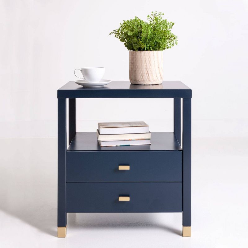 Hooper Accent Side Table Navy Blue - East at Main, 3 of 11