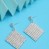 SOHI Women's Silver Bling Drop Earrings - 2 of 3