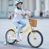 Safstar 18" Kid's Bike with Height-Adjustable Handlebar & Saddle, Handbrake & Coaster Brake, Detachable Training Wheel, Gift for 4-8 Years Old Kids - 3 of 4