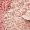 Sapphtopaz 2 PCS/3 PCS Ombre Shaggy Faux Fur Duvet Cover Set,Bed Set with 1 Duvet Cover,1 Sham,Bedding Set Machine Washable,Pink - 2 of 4