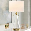 Maxax 28" Antique Copper Metal Glass Desk Lamp With Usb Port - 2 of 4