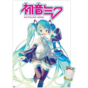Trends International Hatsune Miku - Hatsune Miku Feature Series Unframed Wall Poster Print White Mounts Bundle 14.725" x 22.375" - 1 of 4