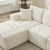 homfan 108" Modular Sectional Sofa - L Shaped Boneless Cloud Couch with 67.5" Chaise, Reversible L/R Facing, No Assembly Required - 3 of 4