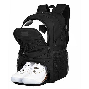 Soccer Backpack, Large Water-Resistant Sports Bag with Ball & Shoe Compartment, Multi-Purpose Backpack - 1 of 4