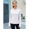Women's Long Sleeve Sun Protection Hoodie Top - 2 of 4