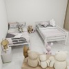 ORRD Twin Over Twin Metal Bunk Bed with Ladders & Guardrails, Convertible to 2 Beds, No Box Spring - 2 of 4