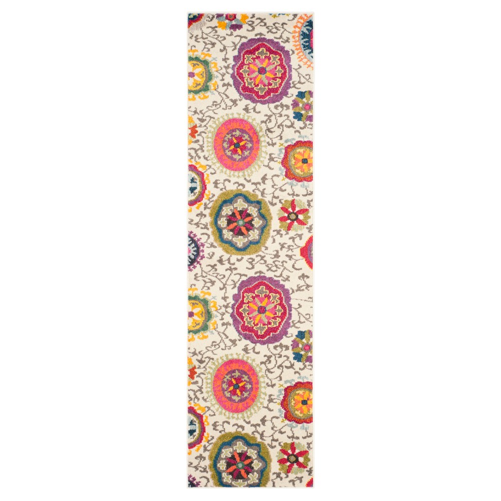 Delilah Runner - Ivory/Multi (2'2inx8') - Safavieh