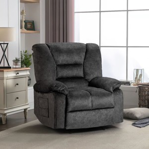 Modern Accent Chair, Manual Recliner Chair Sofa with Massage and Heat, 8 Point Massage Chair Suitable For Living Room,Office-Coolbibila - 1 of 4