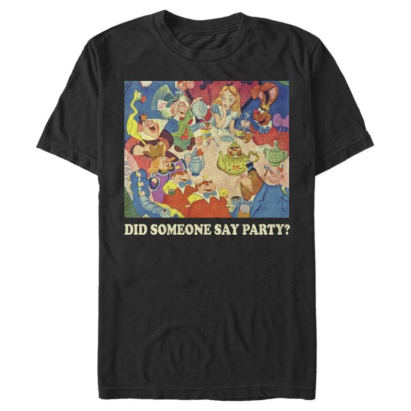 Men's Alice in Wonderland Did Someone say Party T-Shirt, 1 of 6