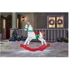 Gemmy 4 ft. LED Glimmer Tinsel Rocking Horse Holiday Yard Decoration - 2 of 4