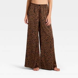 Women's Satin Pajama Pants - Auden™ - 1 of 3
