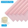 Unique Bargains Decorative Elegant Waterproof Matte Gift Wrap Paper with Ribbon 1 Set - 3 of 4