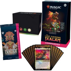 Magic: The Gathering The Lost Caverns of Ixalan Commander Deck - Veloci-ramp-tor (100-Card Deck, 2-Card Collector Booster Sample Pack + Accessories) - 1 of 4