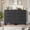 4 Dresser For Bedroom, 41.5" Tall Dresser, Freestanding Vertical Drawer Cabinet With Storage, Wooden Closet Storage Chest For Living Room - 2 of 4