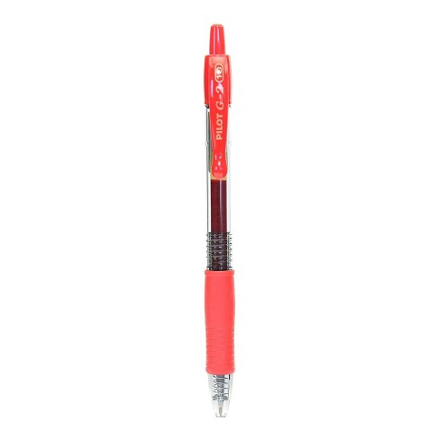 2 Pk NEW Pilot G2 Retractable Gel Roller Pens Fine Point Red 