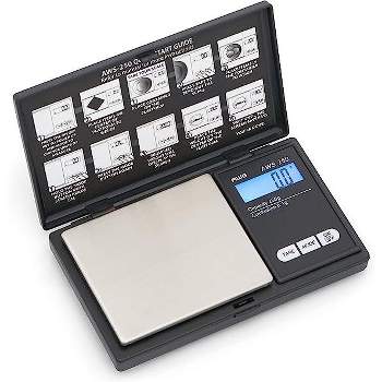American Weigh Scales AWS Series Digital Portable Lightweight Pocket Weight Scale 250G x 0.1G - Great For Baking
