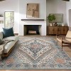 Abynow Medallion Diamond Faded Rustic Indoor Area Rug - 3 of 4