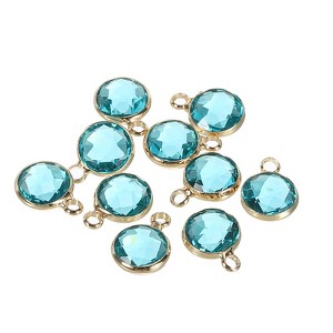 Unique Bargains DIY Craft Jewelry Making Necklace Crystal Birthstone Pendants 10 Pcs - 1 of 4