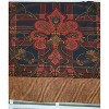 RLF Home 3" Rod Pocket High Quality Fabric Espadas Banded Valance for Windows 50" x 16" Burgundy - 3 of 4
