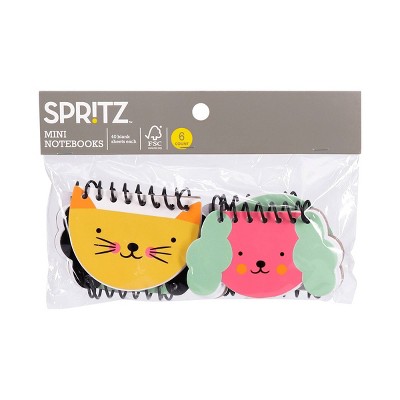 6ct Cat/Dog Mini Spiral Notebooks - Spritz&#8482;_2