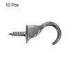 Unique Bargains Screw-in Ceiling Indoor Outdoor Ceiling Hooks and Hangers 1.4 x 0.6 Inch Grey - 3 of 4