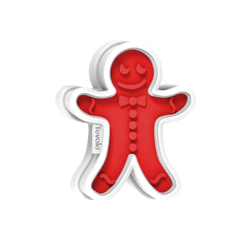 Tovolo Ginger Boy Cookie Cutters White/Red 81-3804, 3 of 9