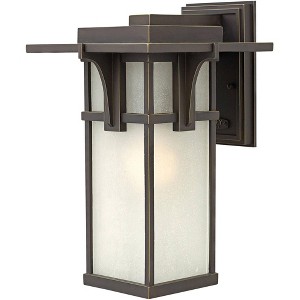 Hinkley Manhattan 15" High Seedy Glass and Bronze Outdoor Wall Light - 1 of 1