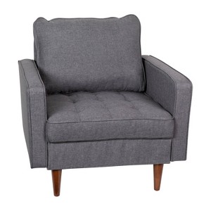 Taylor & Logan Hendrix Tufted Mid Century Modern Armchair - 1 of 4