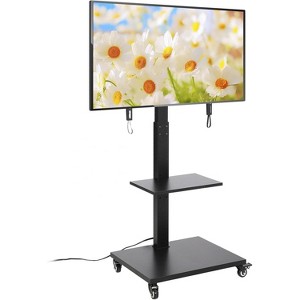 COZONY Rolling TV Swivel Stands with Power Outlet, for 32-75 Inch TVs, Portable TV Stand with Wheels for Bedroom & Living Room - 1 of 4