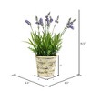 Vickerman 16.5" Artificial Lavender in Round Paper Pot. - 2 of 2